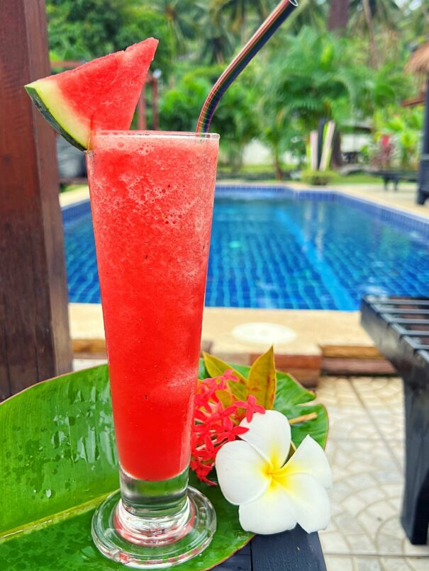 Cocktail au Wirason Résidence à Lamai, Koh Samui, Thaïlande.